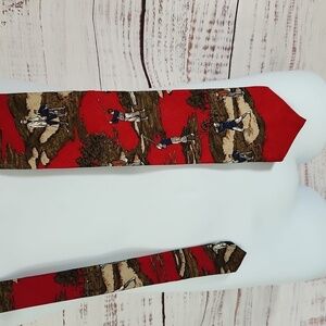 Club Classics men's silk tie with golfers on the tie